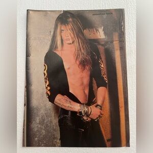 Vintage Rock Pinup
Of Skid Row’s Sebastian Bach
